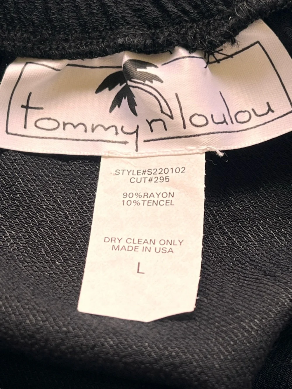 Tommy N Loulou Black Cream Gray Panel Maxi Skirt Sz L - Picture 4 of 9
